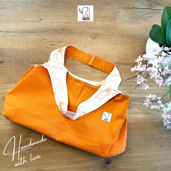 Bag Inside Out Orange Flower
